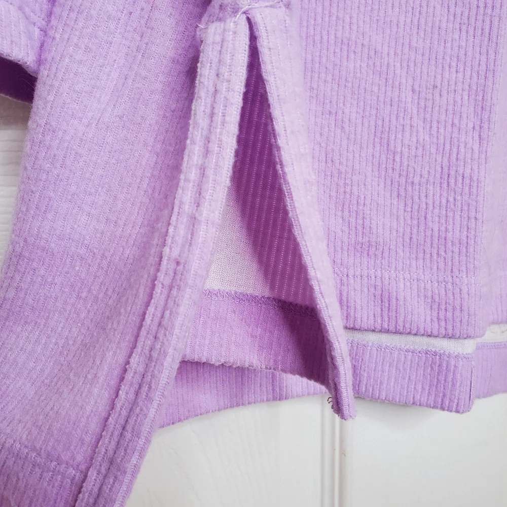 Anthropolgie Theresa Cowl Neck Tunic Sweater Lavender Purple Medium 073 Boho